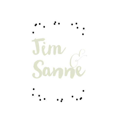 Trouwkaart stippen groen