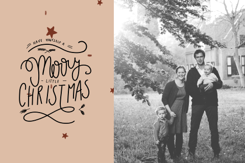 Foto kerstkaart ster