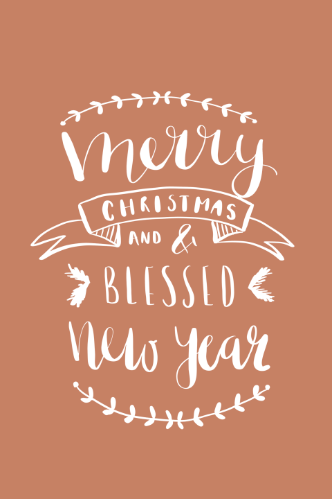 Kerstkaart Merry Christmas