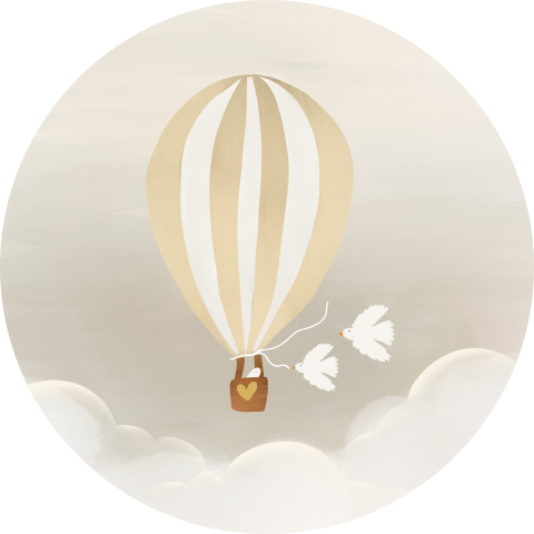 Sluitzegel Luchtballon vogel