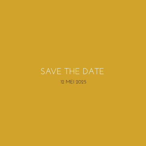 Save the Date rozen oker geel