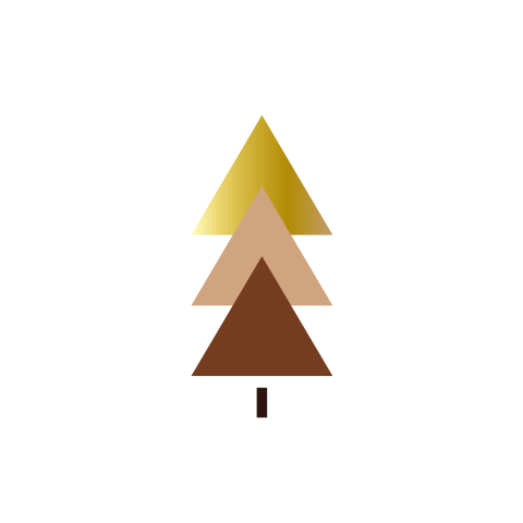 Kerstkaart kerstboom grafische vormen