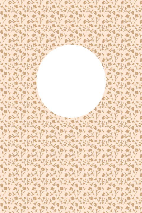 Geboortekaartje dubbel rondje stans bloemetjes