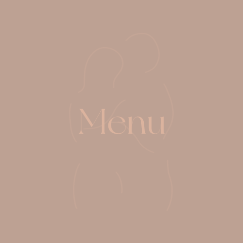Menukaart minimalistische lijntekening