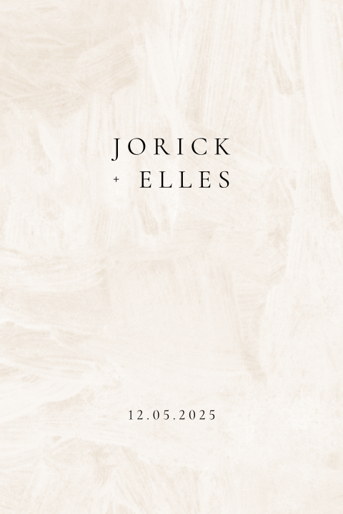 Trouwkaart verflook achtergrond