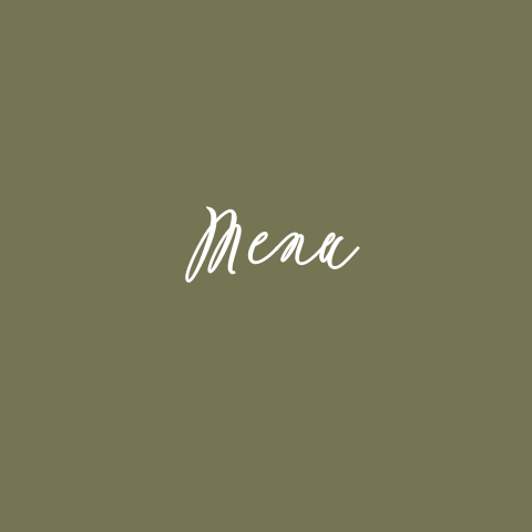 Menu kaart Groen blaadje