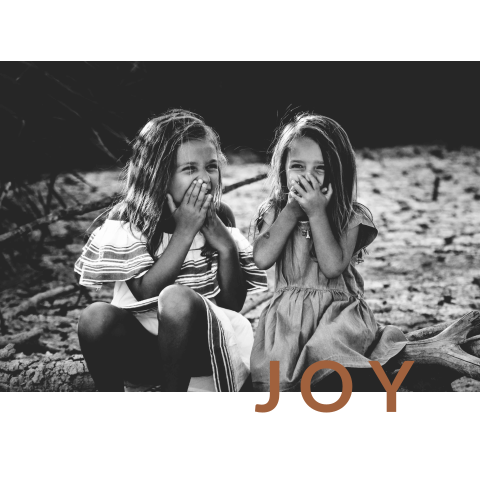 Kerstkaart JOY foto