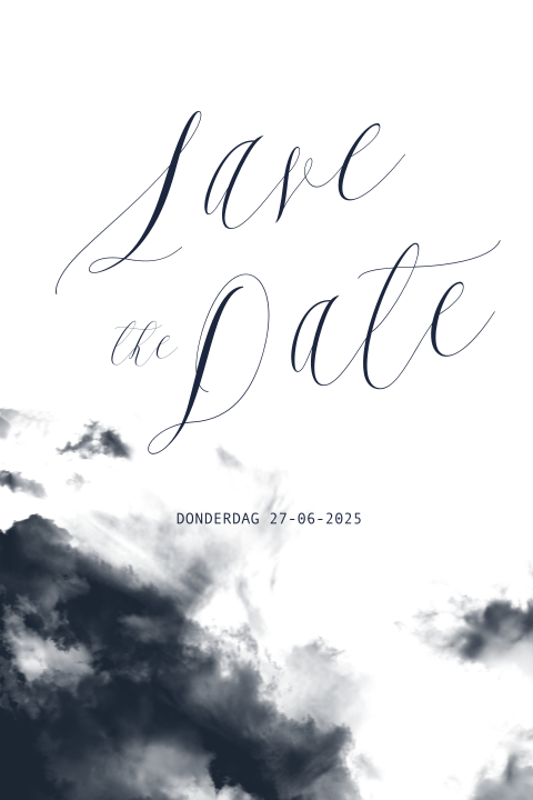 Save teh Date Clouds love