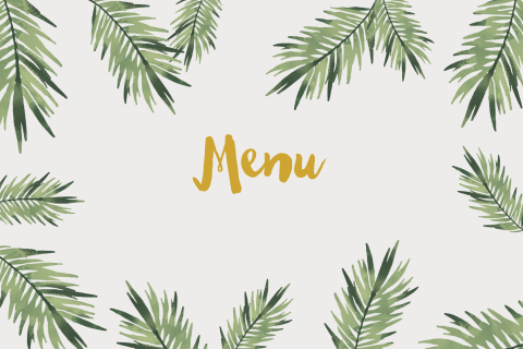 Menukaart Botanical