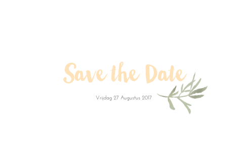 Boho Save the Date kaart