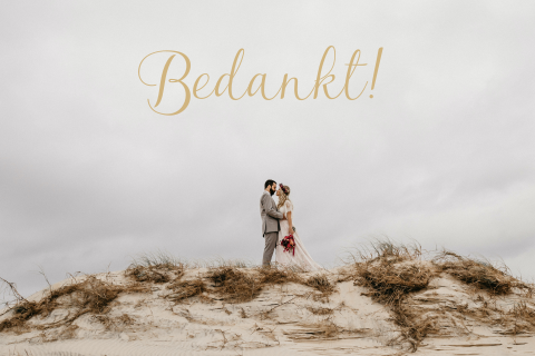 Bedankkaart Flower krans