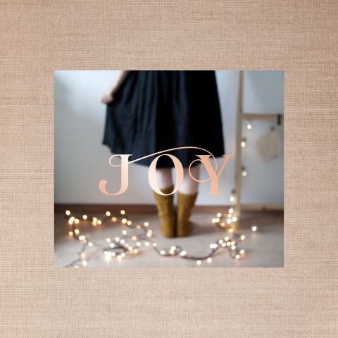 Kerstkaart Joy tekst foto