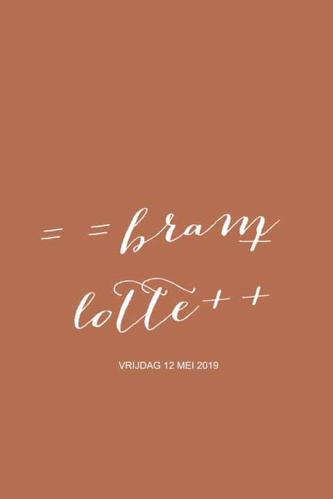 Trouwkaart bleu dubbel