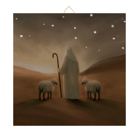 Tegeltje Door het dal wordt ik geleid - Psalm 23