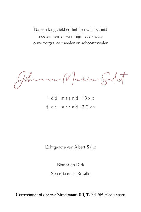 Kaart binnenkant