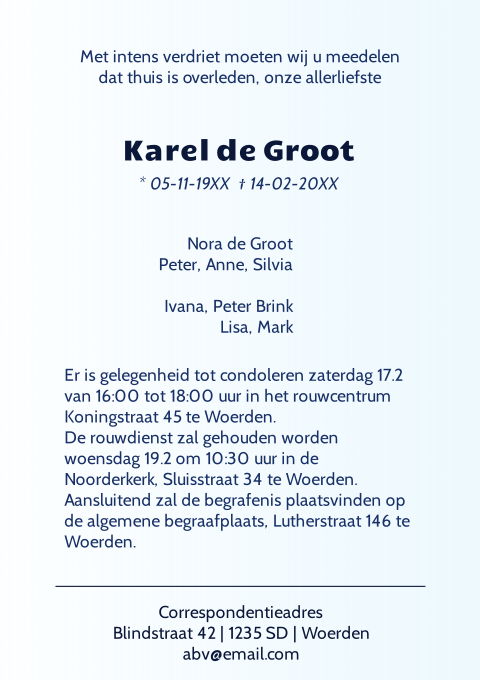 Kaart binnenkant