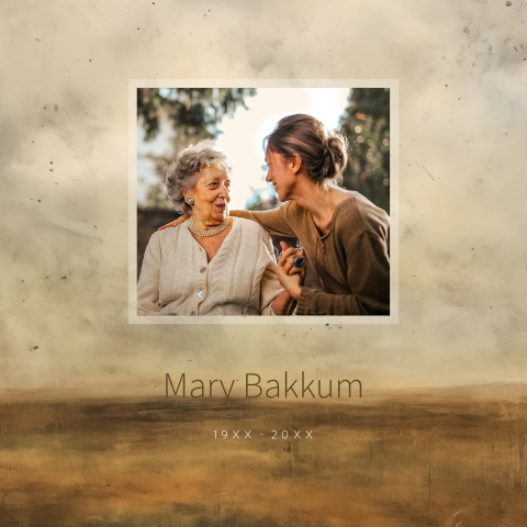 Tegeltje herinnering landschap foto