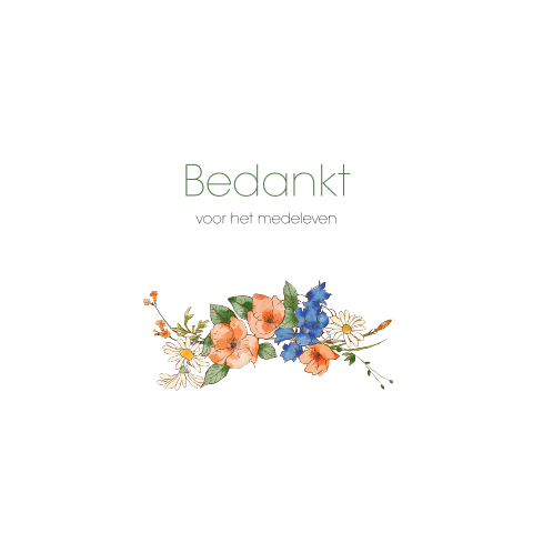 Bedankkaart Canadese wilde bloemen