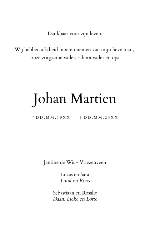 Kaart binnenkant
