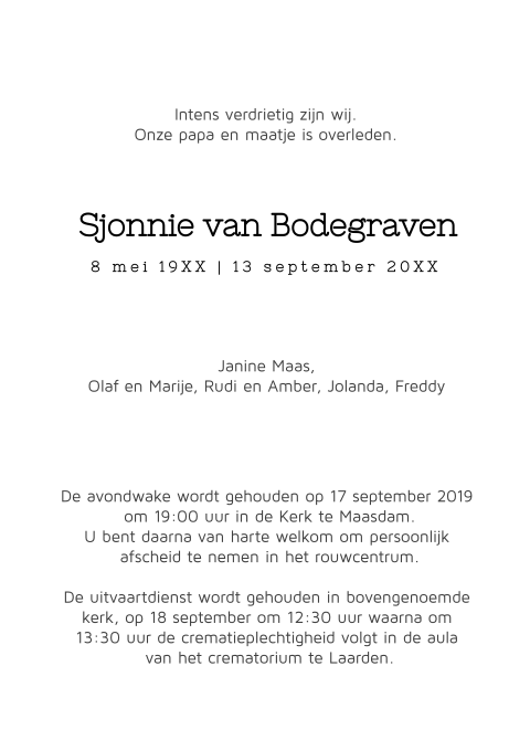 Kaart binnenkant