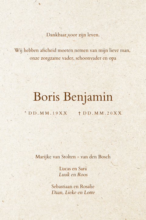 Kaart binnenkant