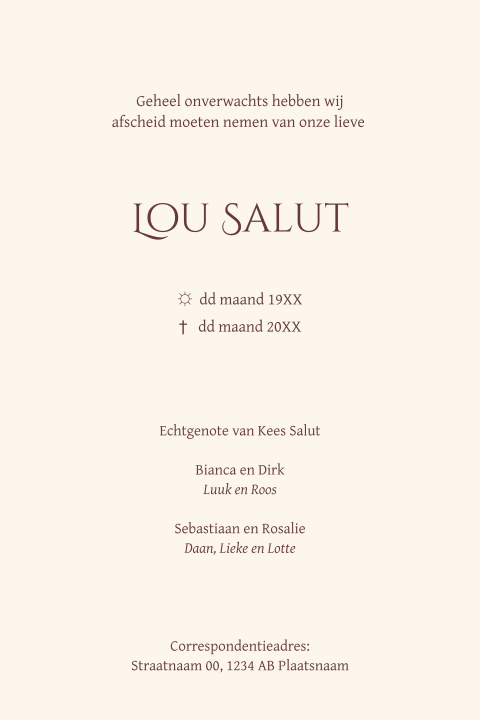Kaart binnenkant