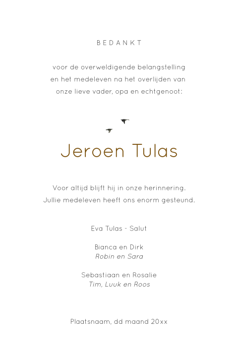 Kaart binnenkant