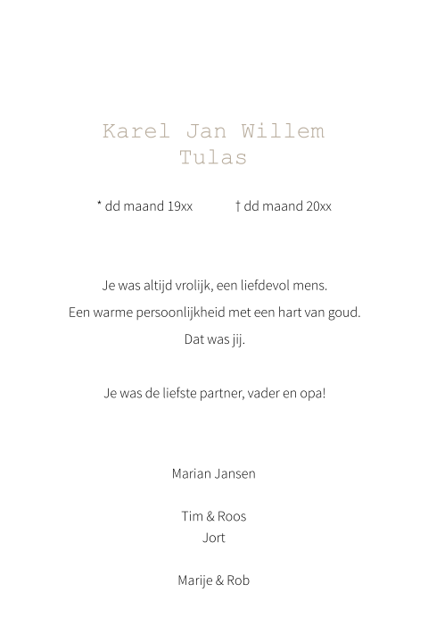 Kaart binnenkant