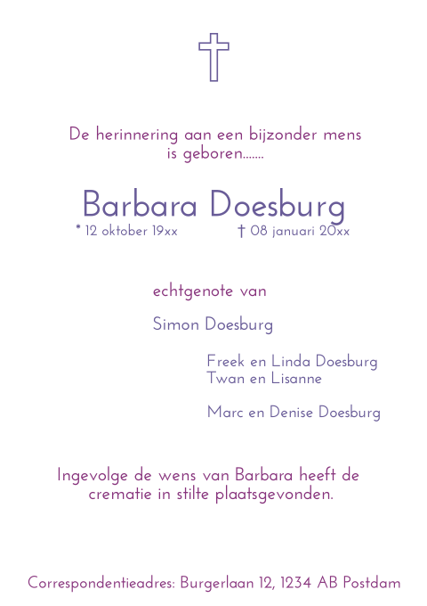 Kaart binnenkant