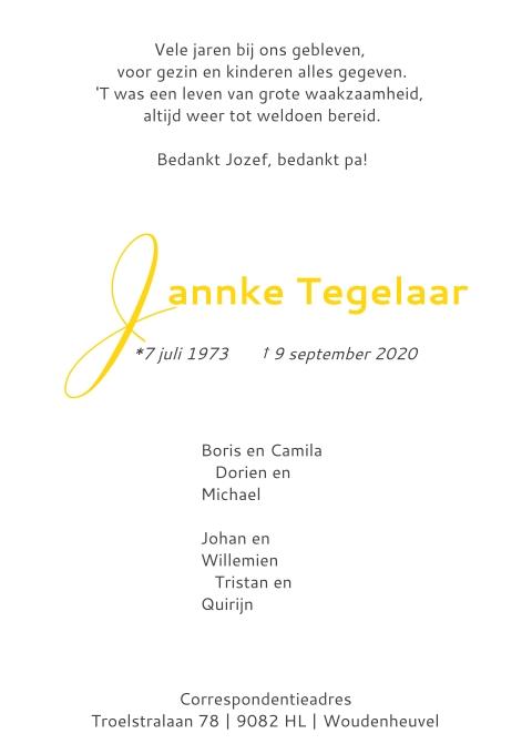 Kaart binnenkant