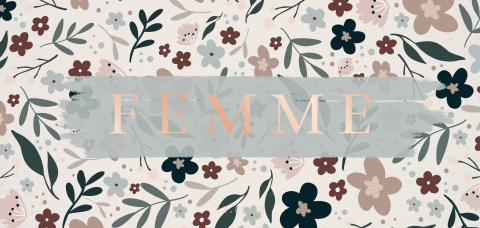 Retro geboortekaartje voor een meisje met bloemen en roséfolie