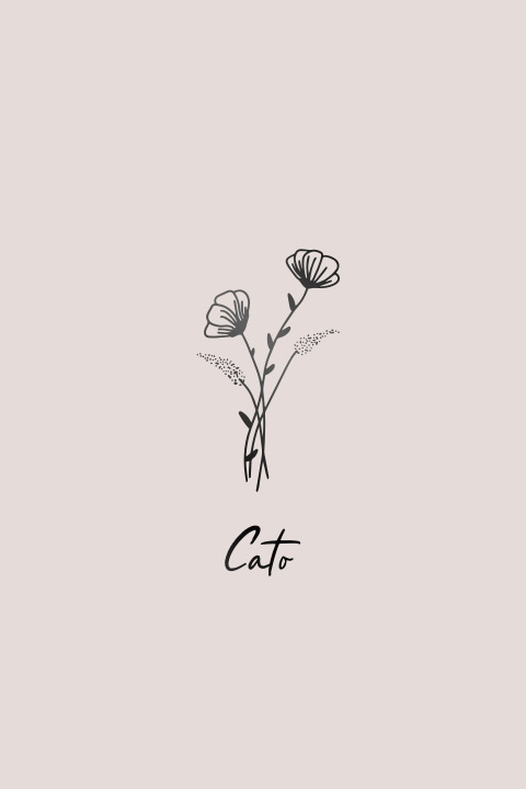 Geboortekaartje meisje met bloemen roze en zwarte folie