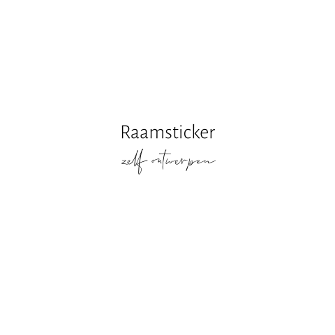Raamsticker zelf te ontwerpen met golvende randjes