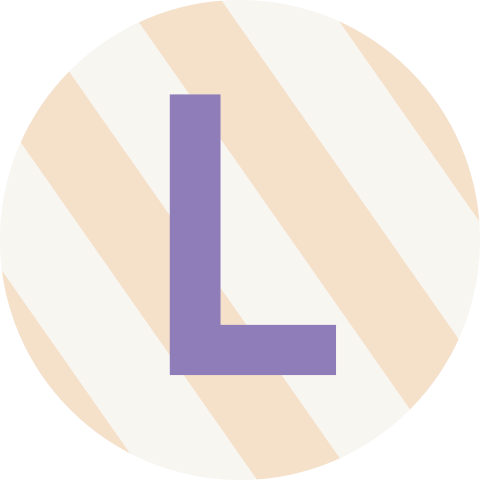 sluitsticker verticale lijnen minimalistisch disign paars geel