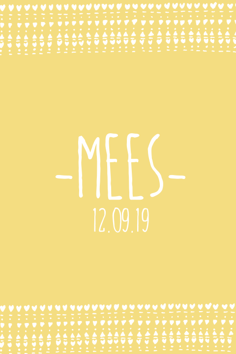 Retro geboortekaartje voor een jongen