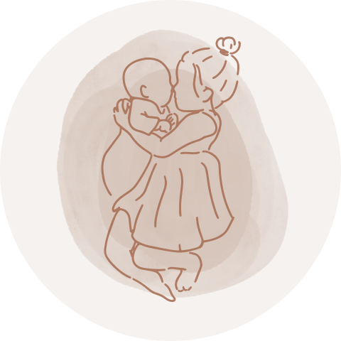 Sluitstickers geboortekaartje lijntekening zusje