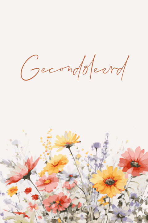 Wenskaart condoleance