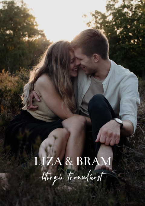 Liturgie trouwdienst met foto 8 paginas zelf aanpassen