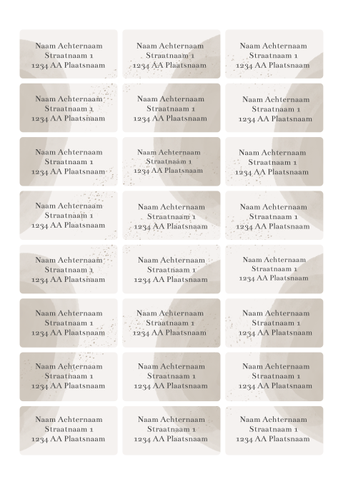 Adresstickers passend bij geboortekaartje jongen broertje