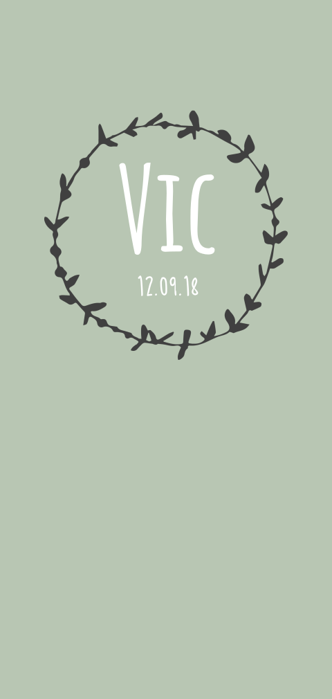 Lief geboortekaartje voor een jongen