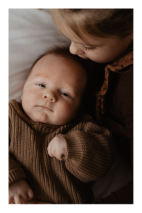 Fotolabel voor geboortekaartje 50x75mm foto jongen meisje