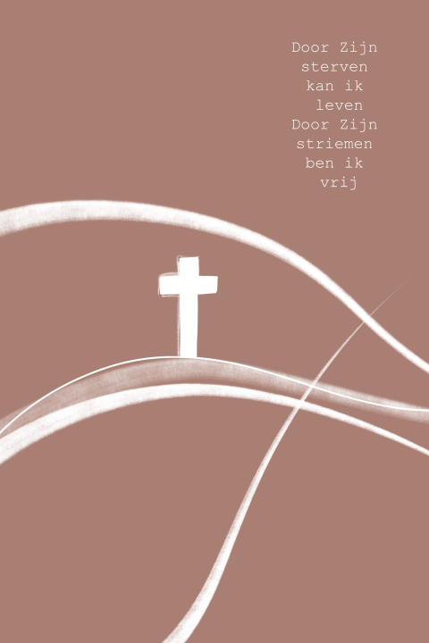 christelijke wenskaart lijden Jezus 40 dagentijd