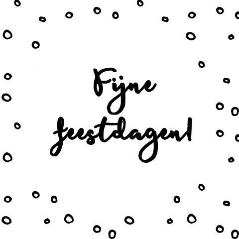 Kerstkaart met sneeuw