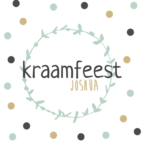 kraamfeest kaart met confetti