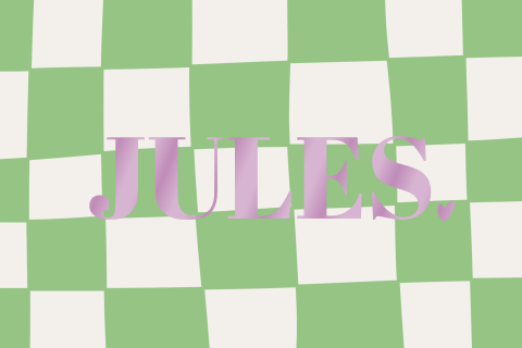 Geboorte kaartje meisje color blocking ruitjes print groen lila paars blokjes