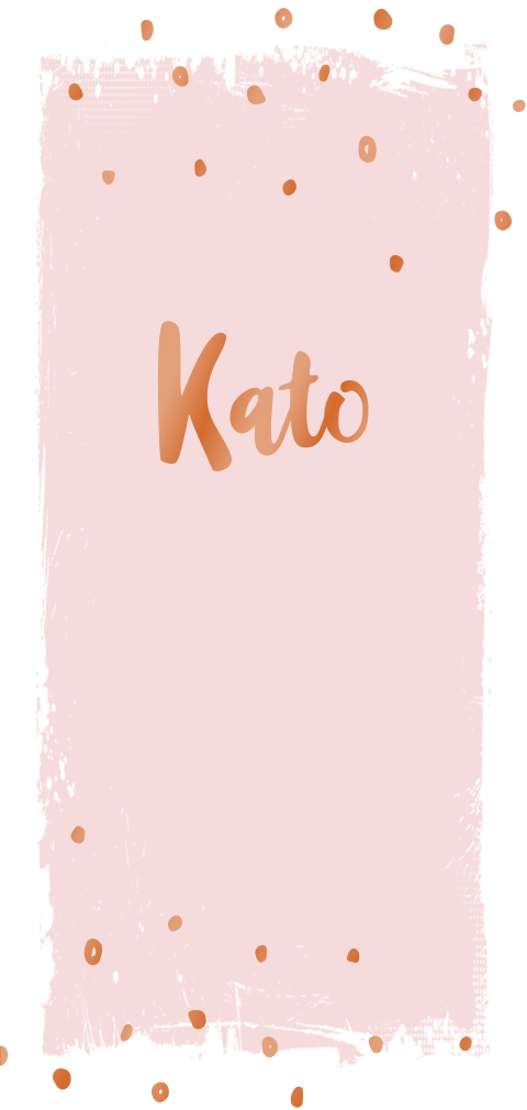 Geboortekaartje voor een meisje met koperfolie en roze