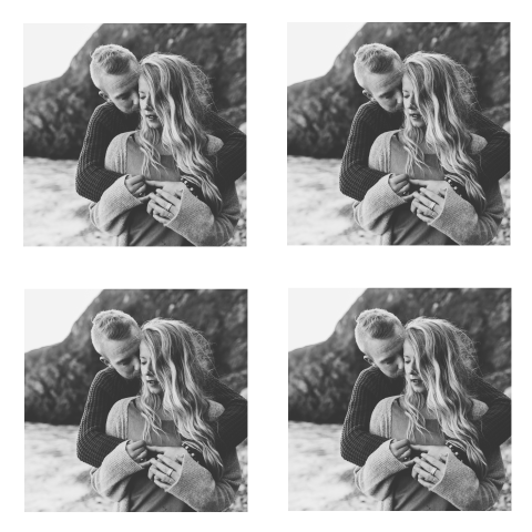 DIY fotolabeltje voor bij een trouwkwaart