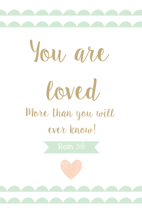 Kaart met christelijke tekst