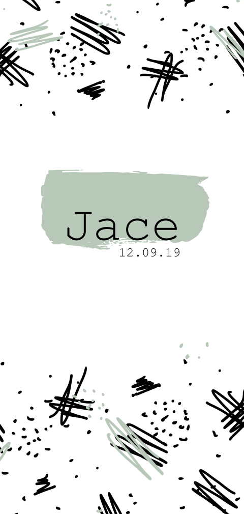 Hip kaartje in jaren tachtig stijl