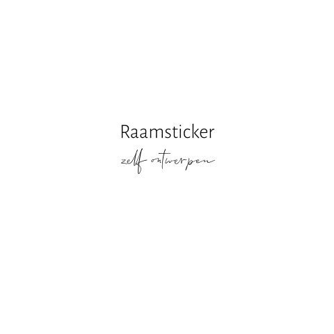Raamsticker zelf te ontwerpen met golfjes rand